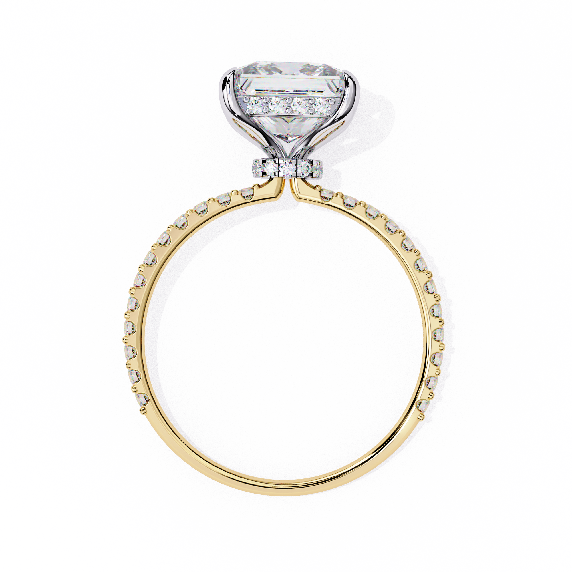Buy 2.65ct Princess Cut Natural Diamond Ring Solitairekart.